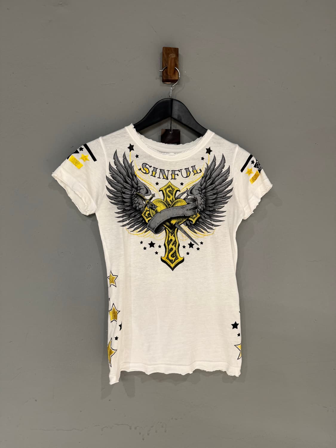 legend printing detail grunge top 상품이미지5