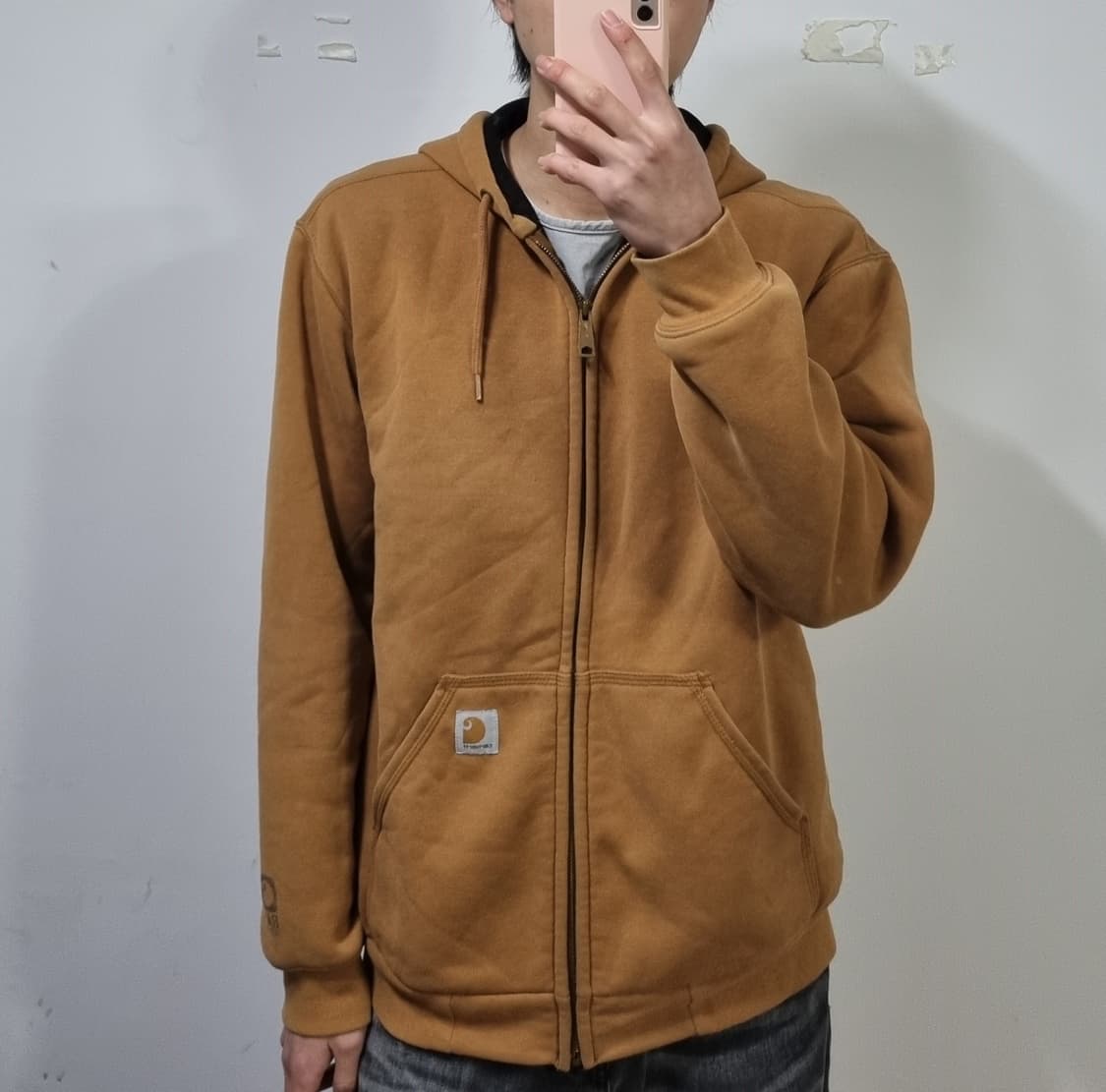 칼하트 레인디펜더 된장 후드집업  상품이미지4