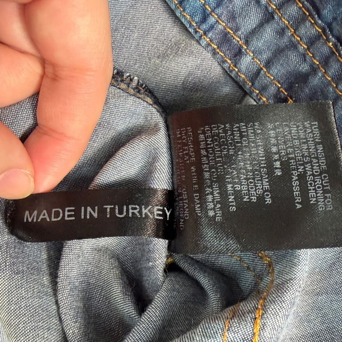 필립 플레인 카모플라주 데님 셔츠 블루 52 상품이미지7