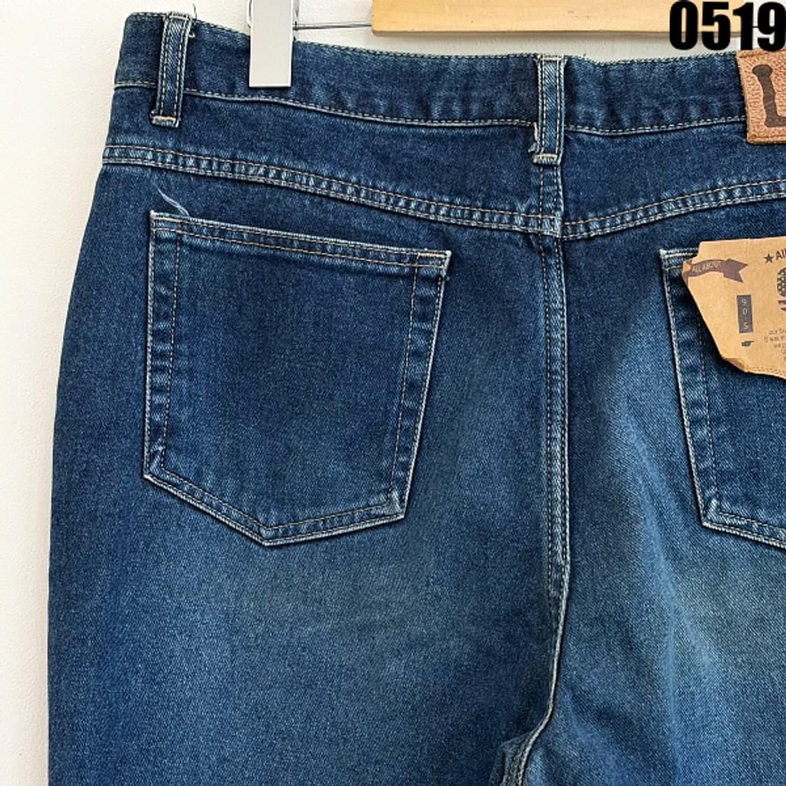 Lee 빈티지 워싱 진청 데님 팬츠 XL 0519 상품이미지8