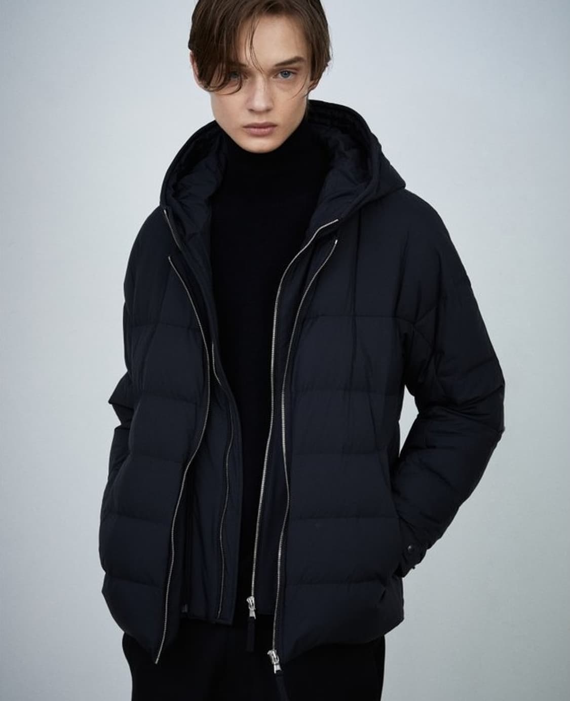 질스튜어트뉴욕옴므 구스다운 후드경량패딩 상품이미지5