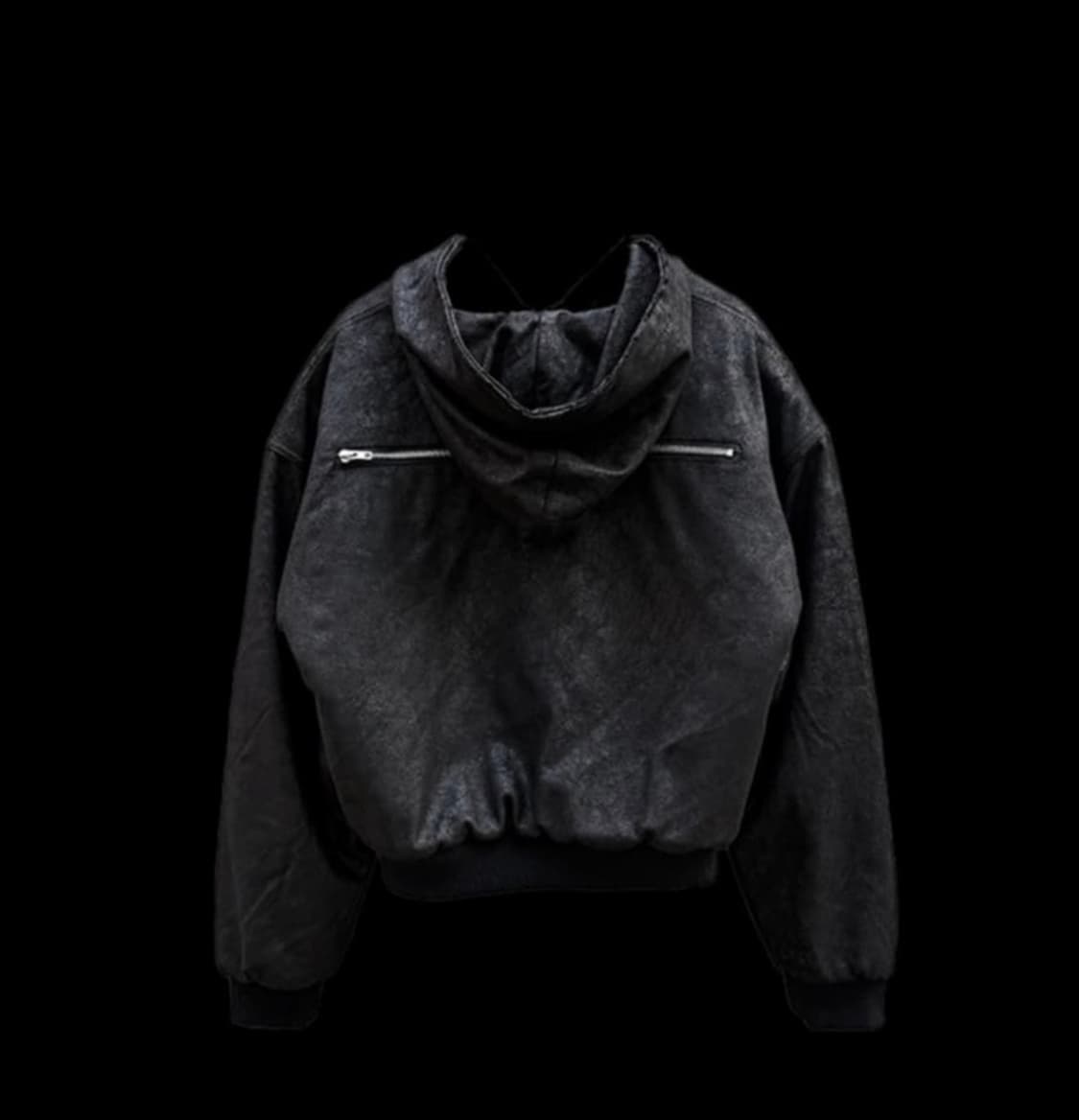 프리아큐파이 크랙 스킨 후드 봄버 자켓 상품이미지1