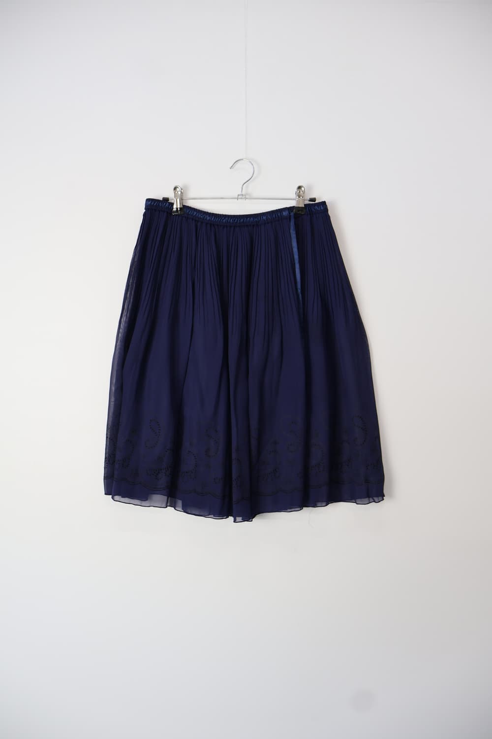 Jpn Navy Poly Midi Skirts 상품이미지5