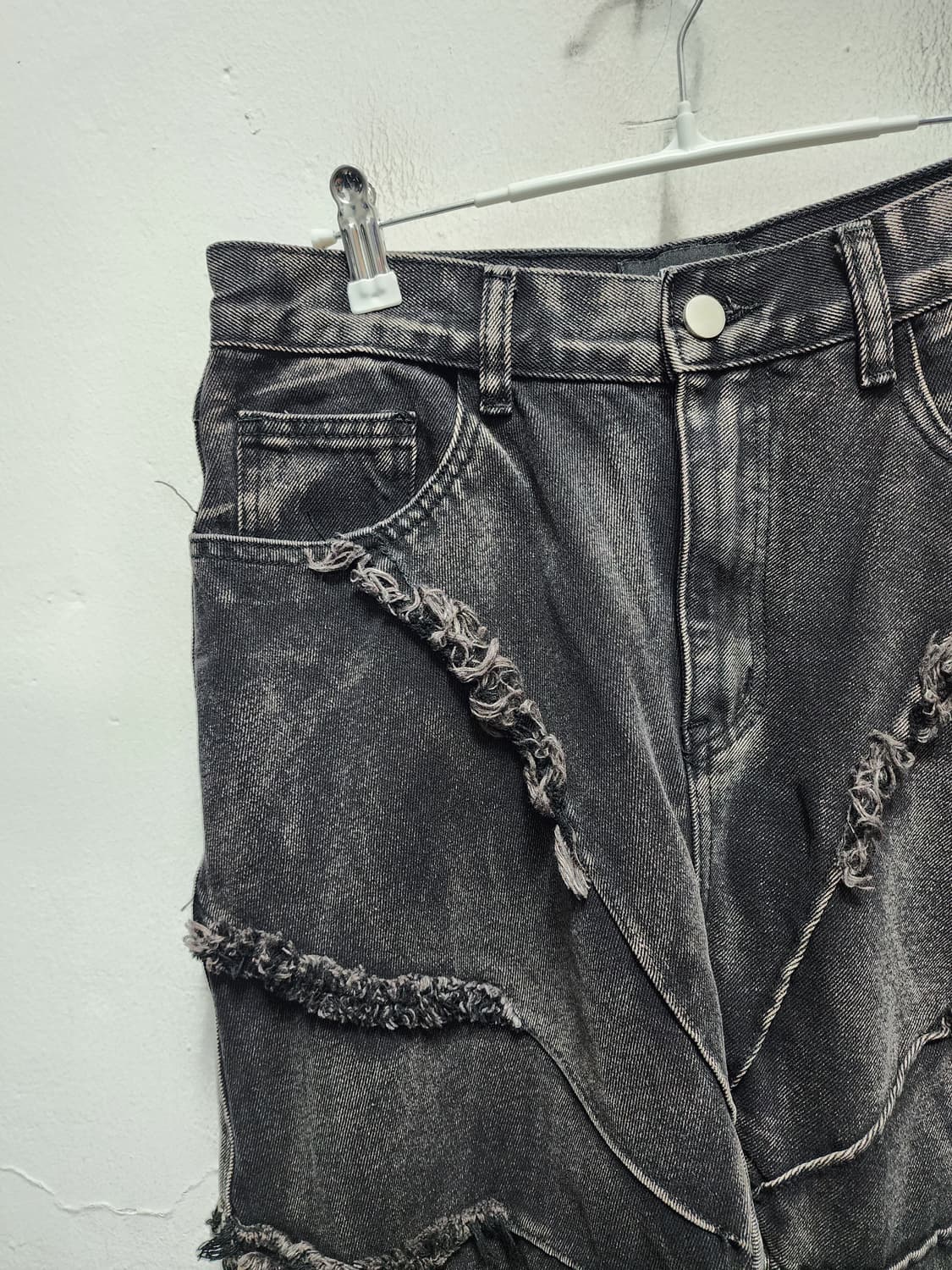 JPN 아사키 프레자키 RANDE 토네이도 와이드 흑청바지 상품이미지3