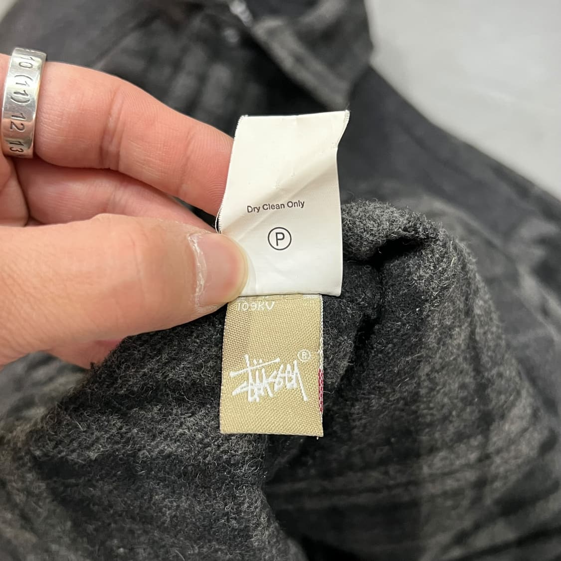  스투시 울 혼방 체크 셔츠 y13984 상품이미지9