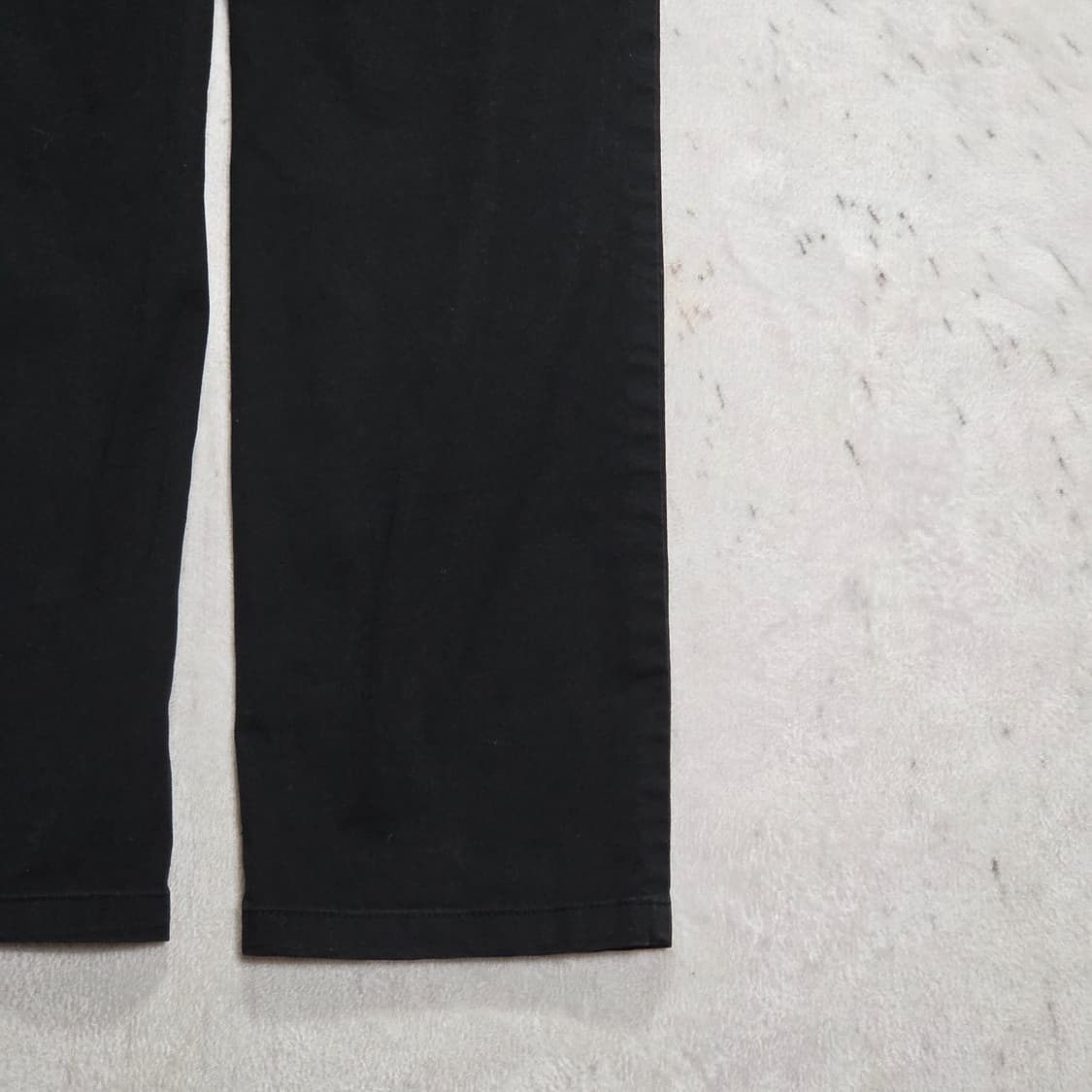 후면 자수 블랙 코튼 팬츠 상품이미지6