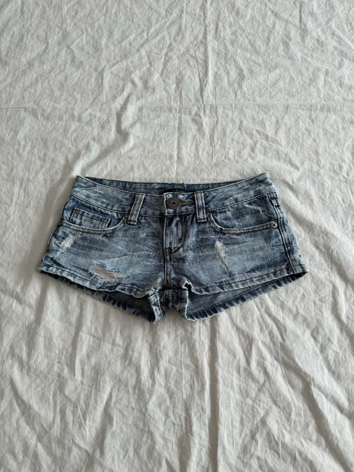 Y2k 데님 숏팬츠 상품이미지1