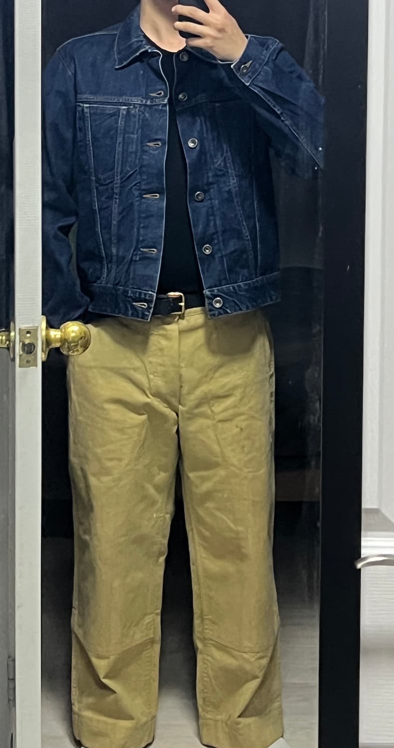 엔지니어드가먼츠 타입5 콘데님 셀비지 트러커 m(100) 상품이미지9