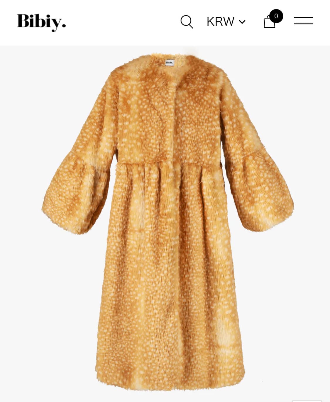 Bibiy miriam fur coat 퍼코트 새상품 상품이미지3