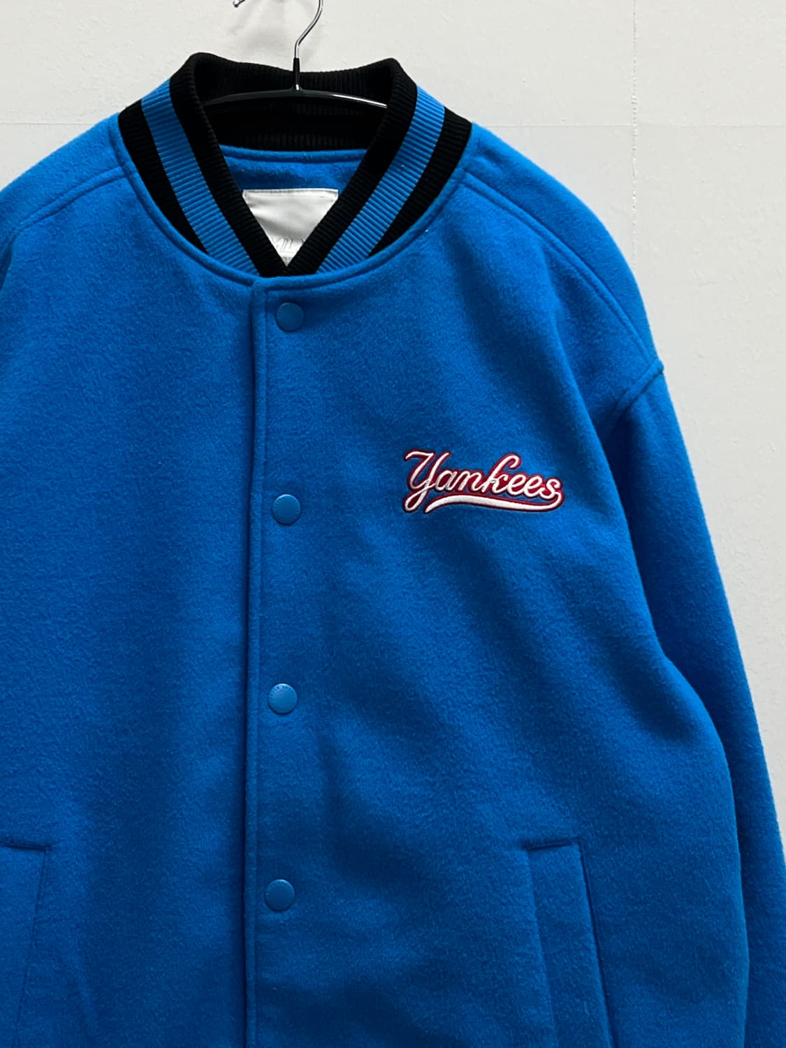 MLB 양키즈 울 바시티 자켓 블루 상품이미지3