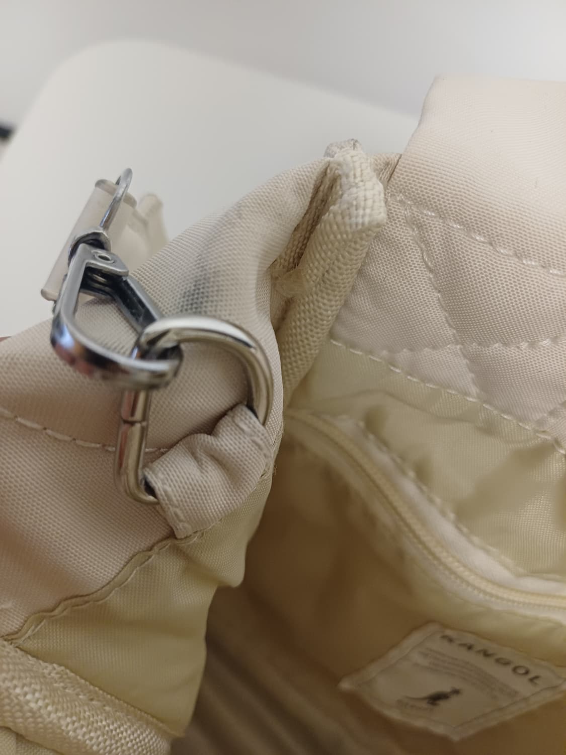 (정품) 캉골 퀼팅 버킷백/토트백 (퍼 방울 참 포함) 상품이미지8