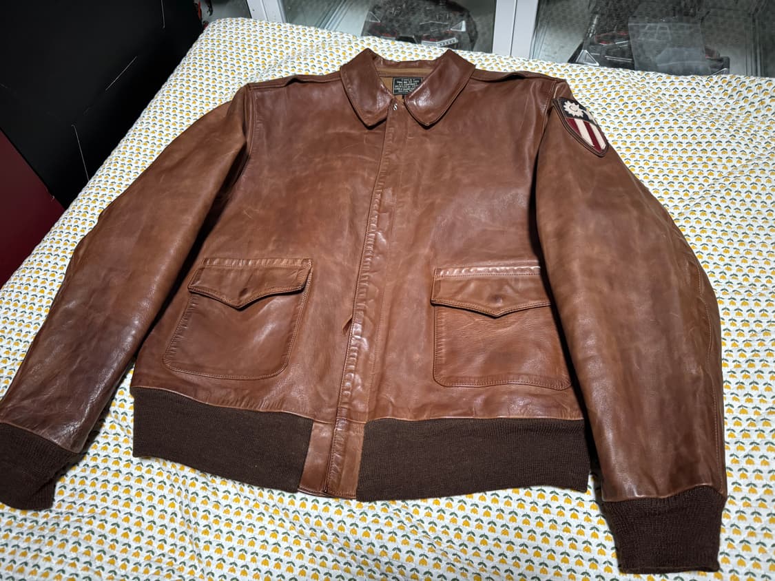 이스트맨레더 A2자켓 44size 상품이미지2