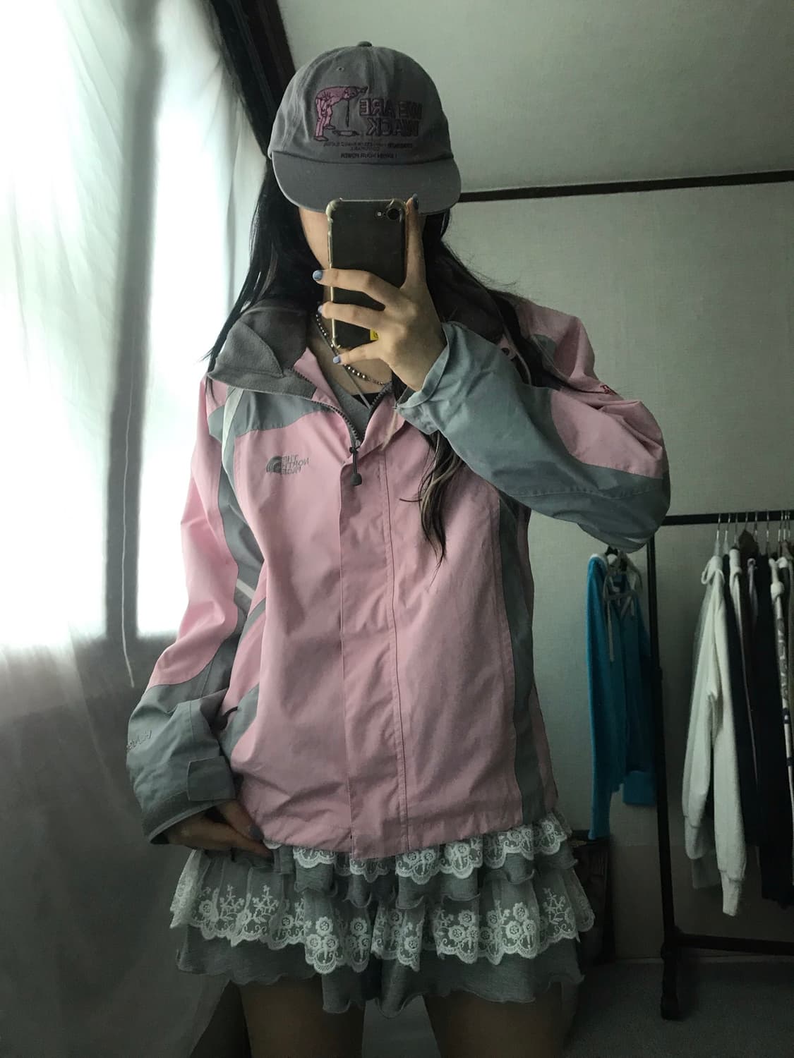 노페 연핑크 바람막이 상품이미지5