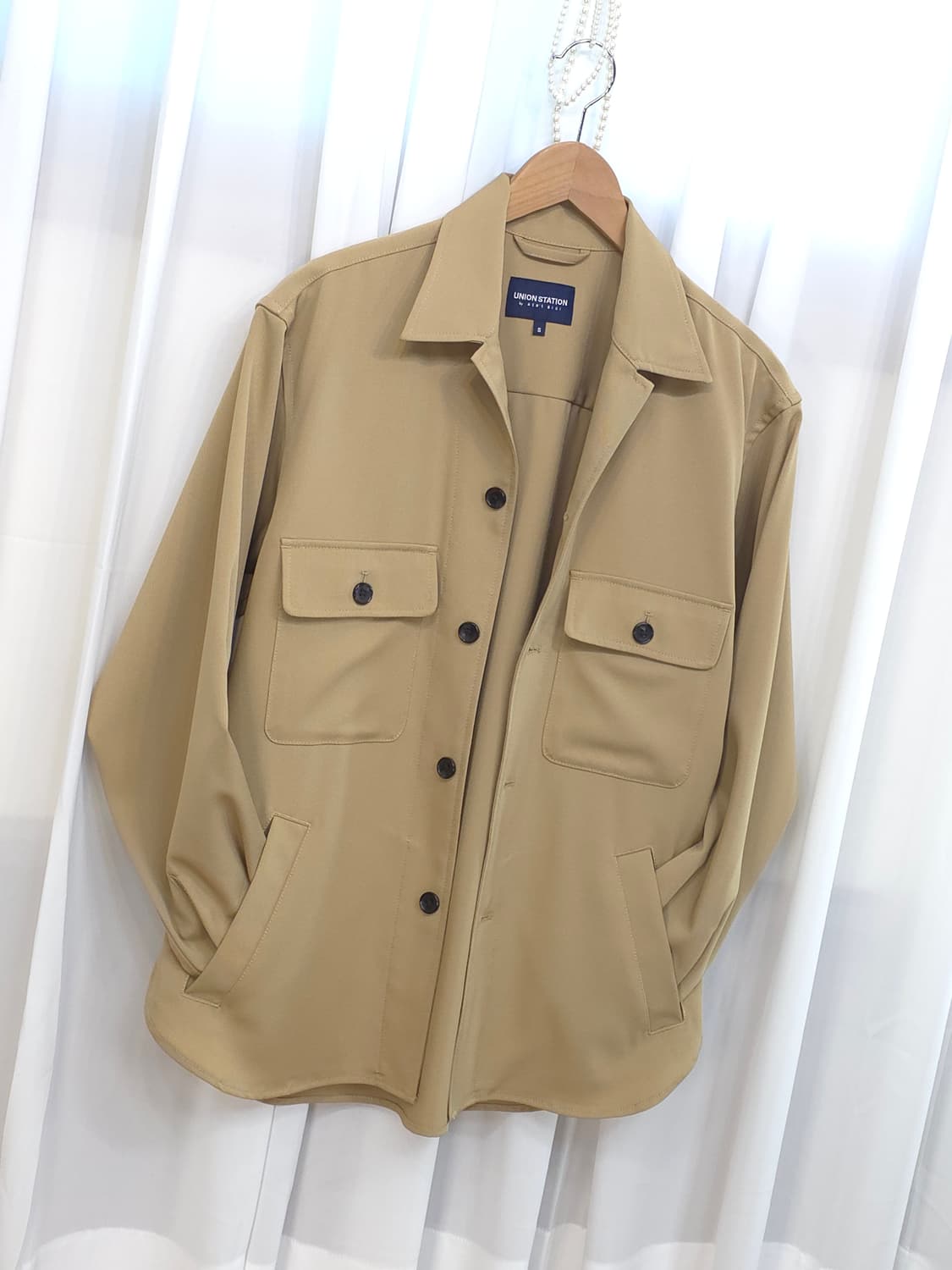 UNION STATION by men's bigi 셔츠 자켓 베이지  상품이미지6