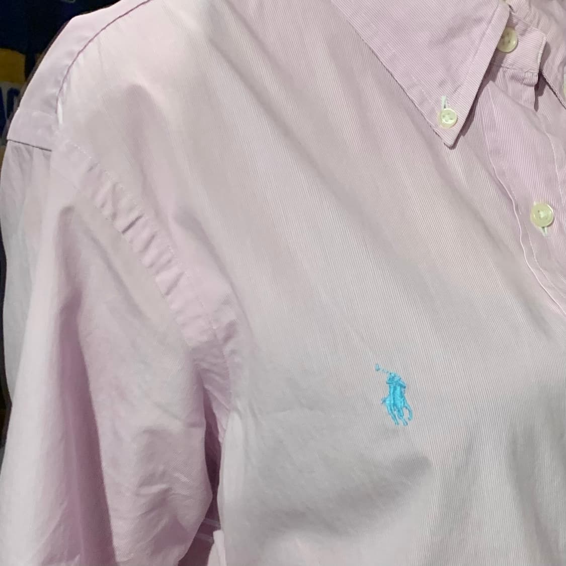 [IM] 폴로 랄프로렌 반팔 스트라이프 셔츠 핑크 상품이미지5