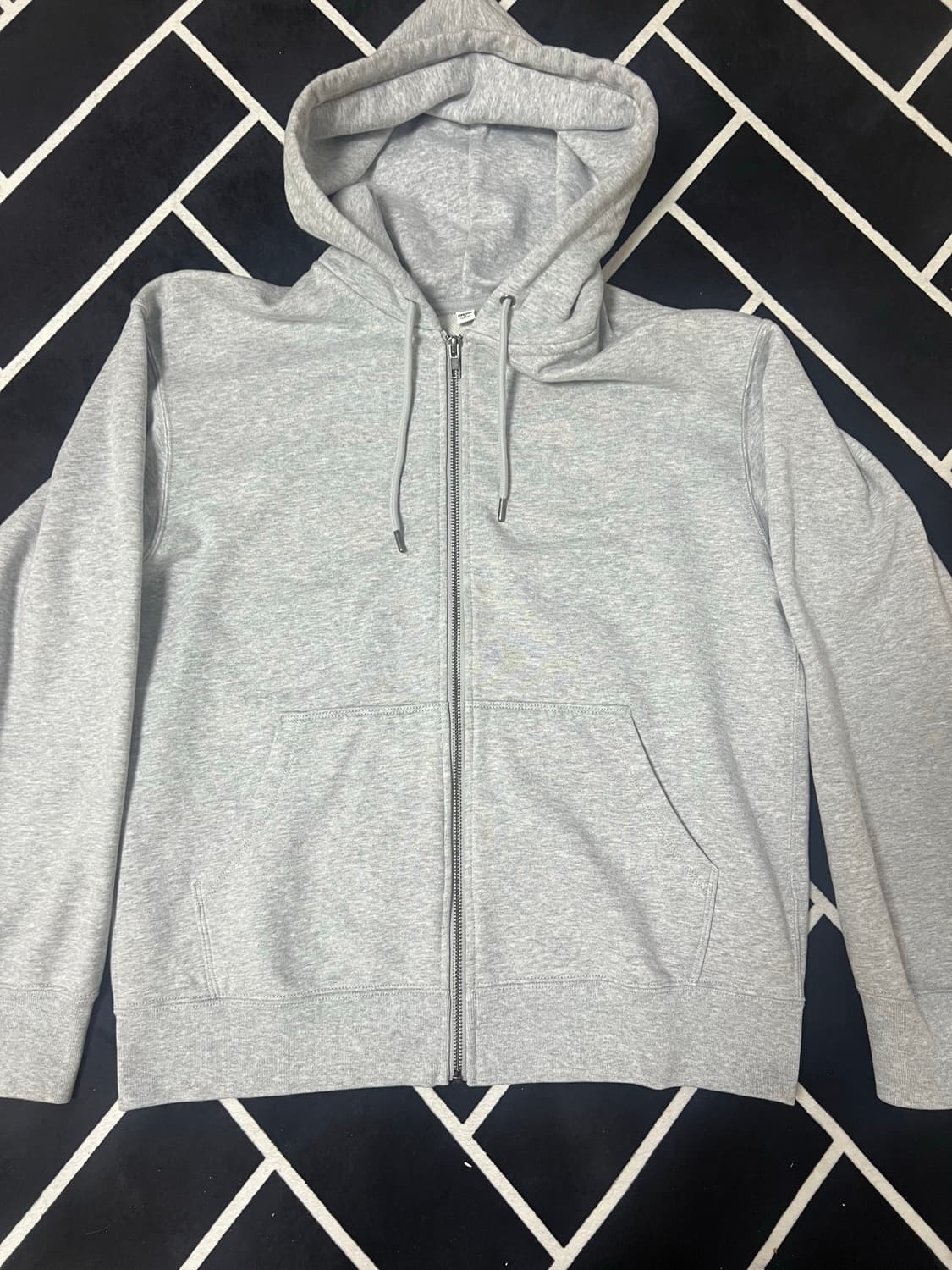 유니클로 회색 후드집업 상품이미지2