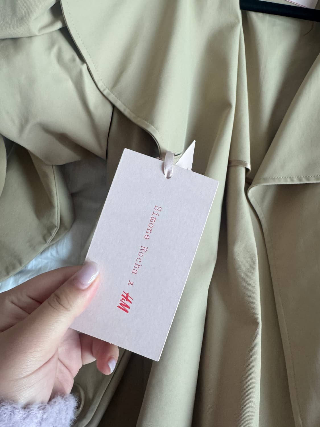 시몬로샤 h&m 트렌치코트 상품이미지4