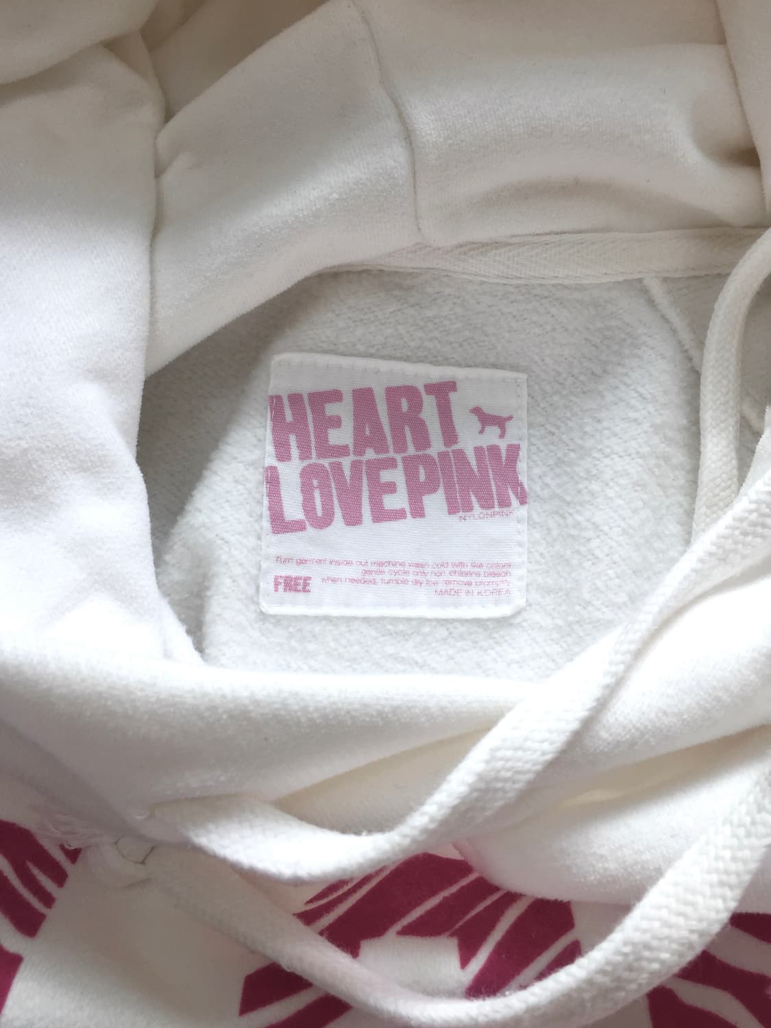 PINK Zebra Lettering Long Hoodie  상품이미지6