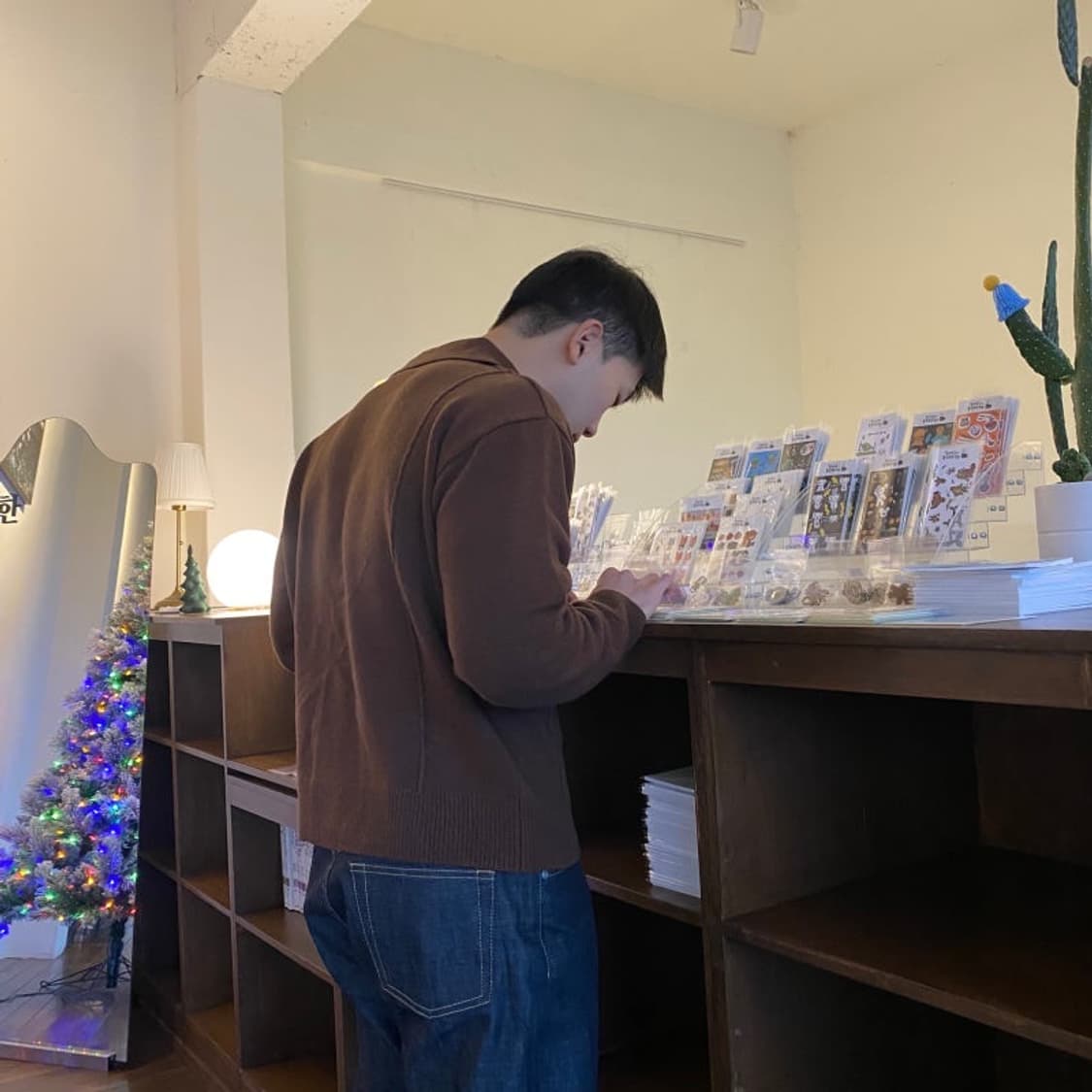 문선 램스울 니트 상품이미지5