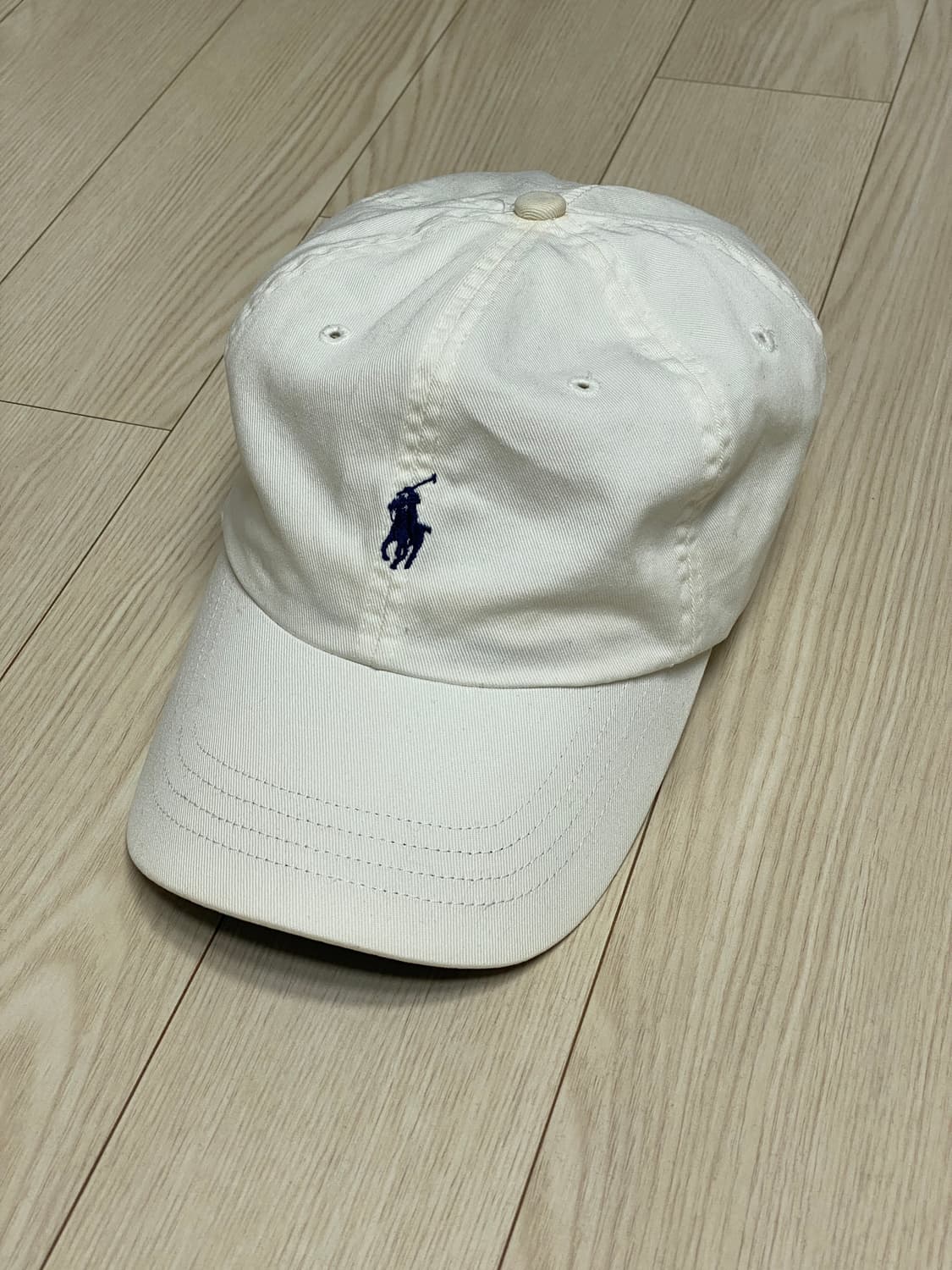 [폴로 랄프로렌] 코튼 포니 치노 화이트 볼캡 모자 상품이미지4