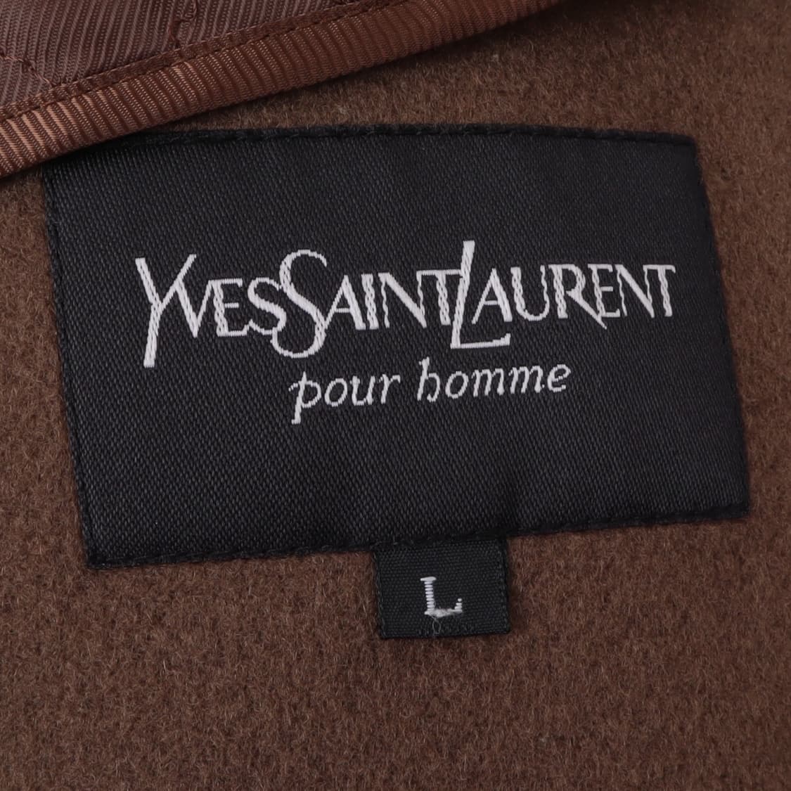 입생로랑 핸드메이드 브라운 울 블루종 집업 자켓 상품이미지8