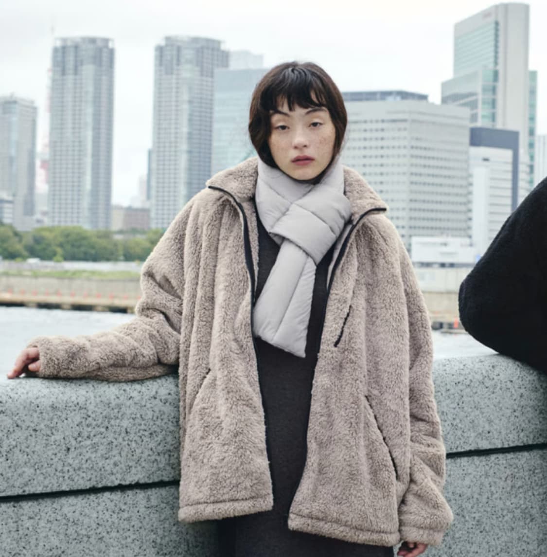 M 새제품) 유니클로 x 니들스 플리스 후리스 자켓 베이지 유니들스 상품이미지1