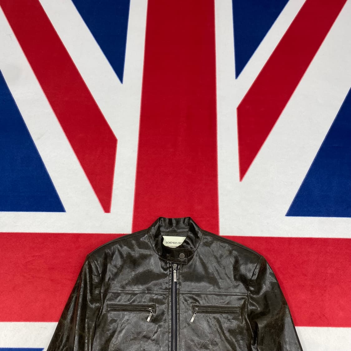 보헤미안서울 레더자켓 브라운 one size  상품이미지2