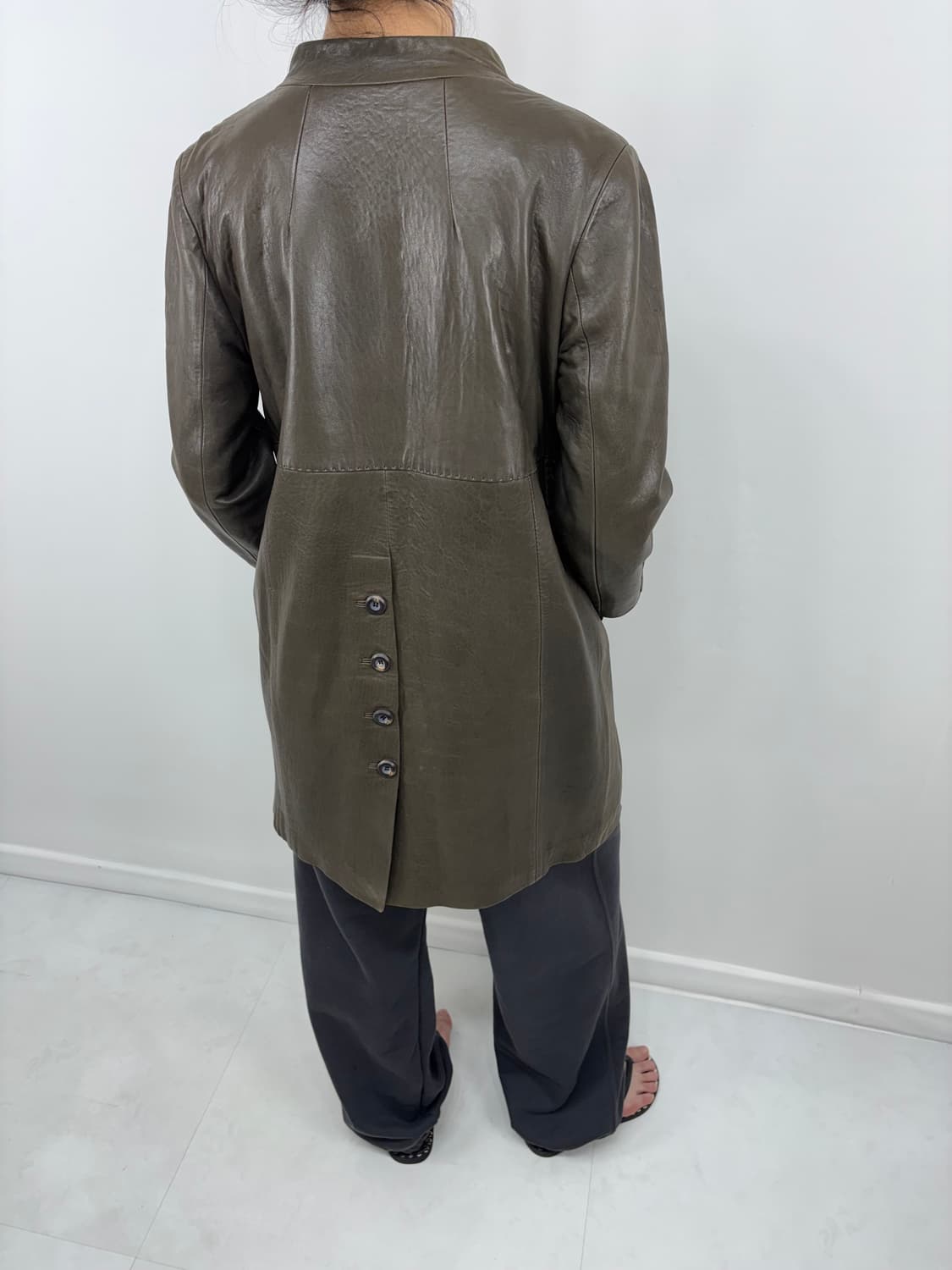 DEMIAN LAMBSKIN HALF COAT 상품이미지2