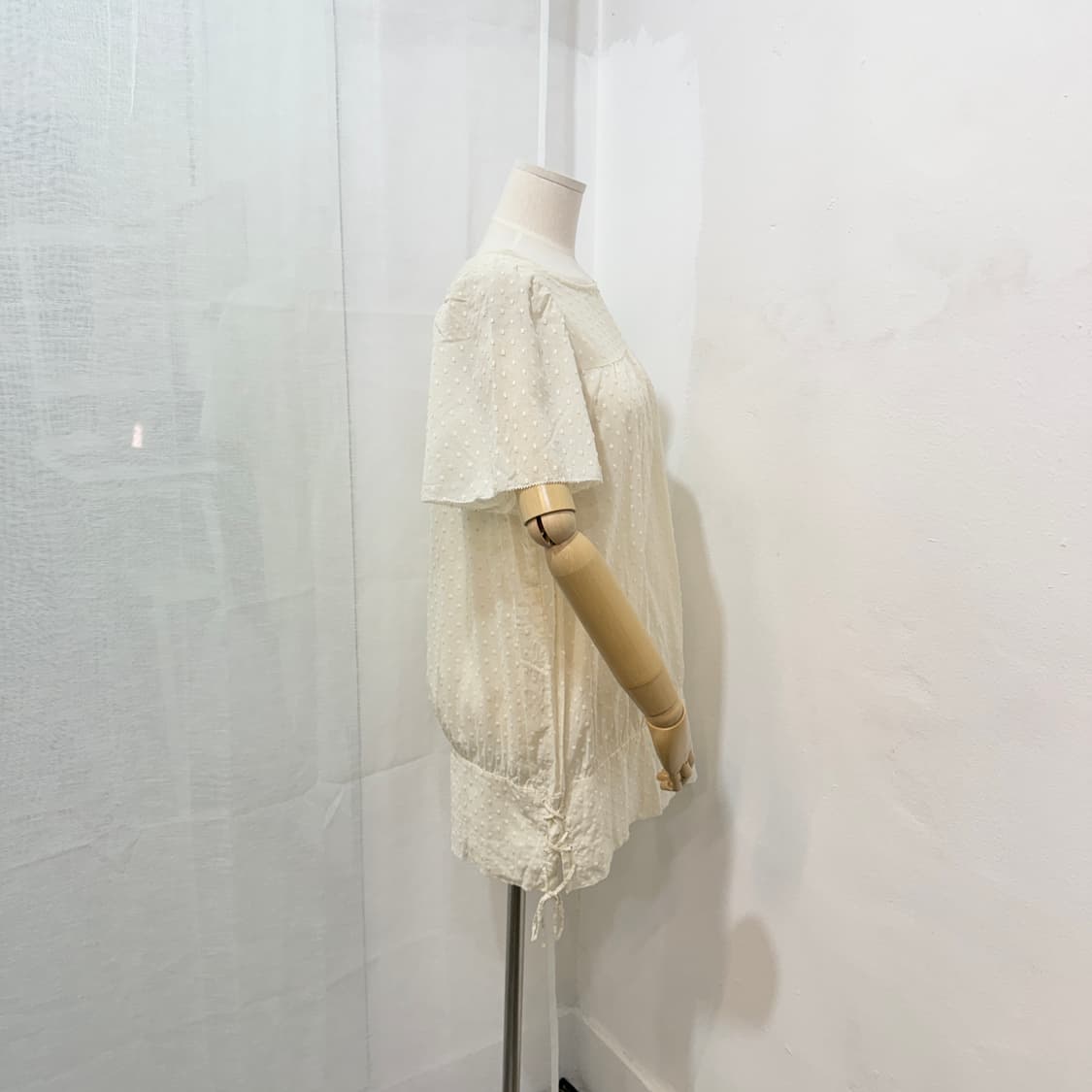 일본빈티지 도트레이어드 블라우스 도트자수 3501 상품이미지4