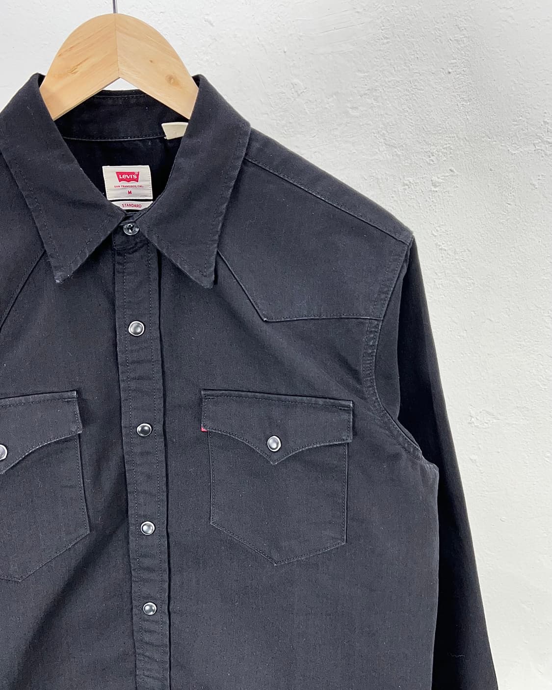 리바이스 블랙 데님 스냅 버튼 웨스턴 셔츠 상품이미지3