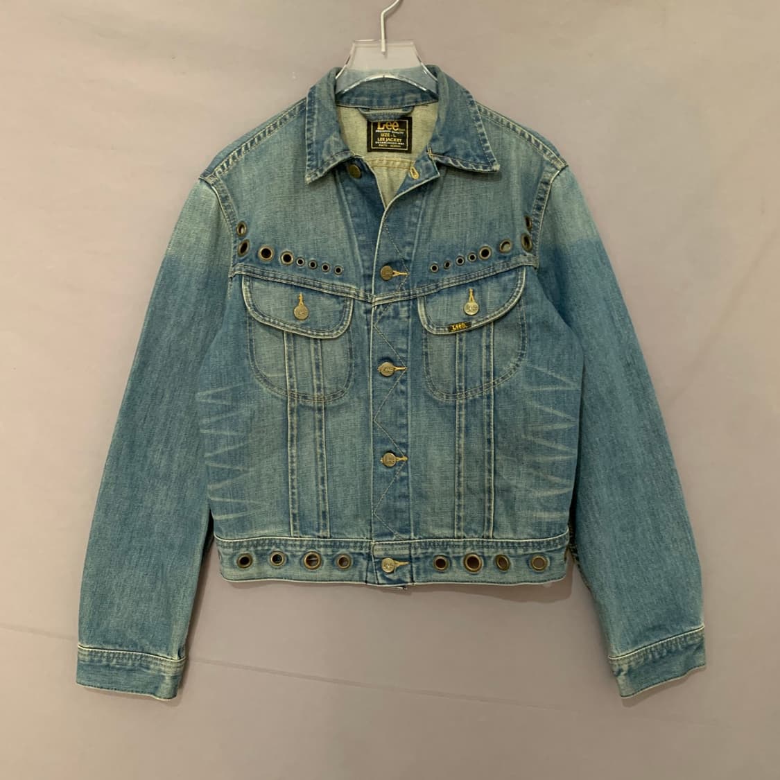L LEE 리 00s 빈티지 여성 슬림 펀칭 데님 청자켓 상품이미지1