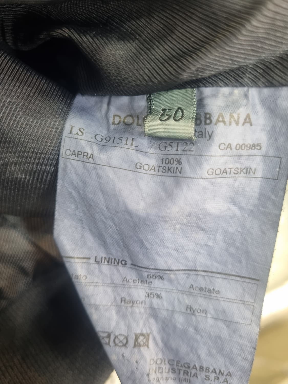 돌체앤가바나 스웨이드 자켓 50 상품이미지4