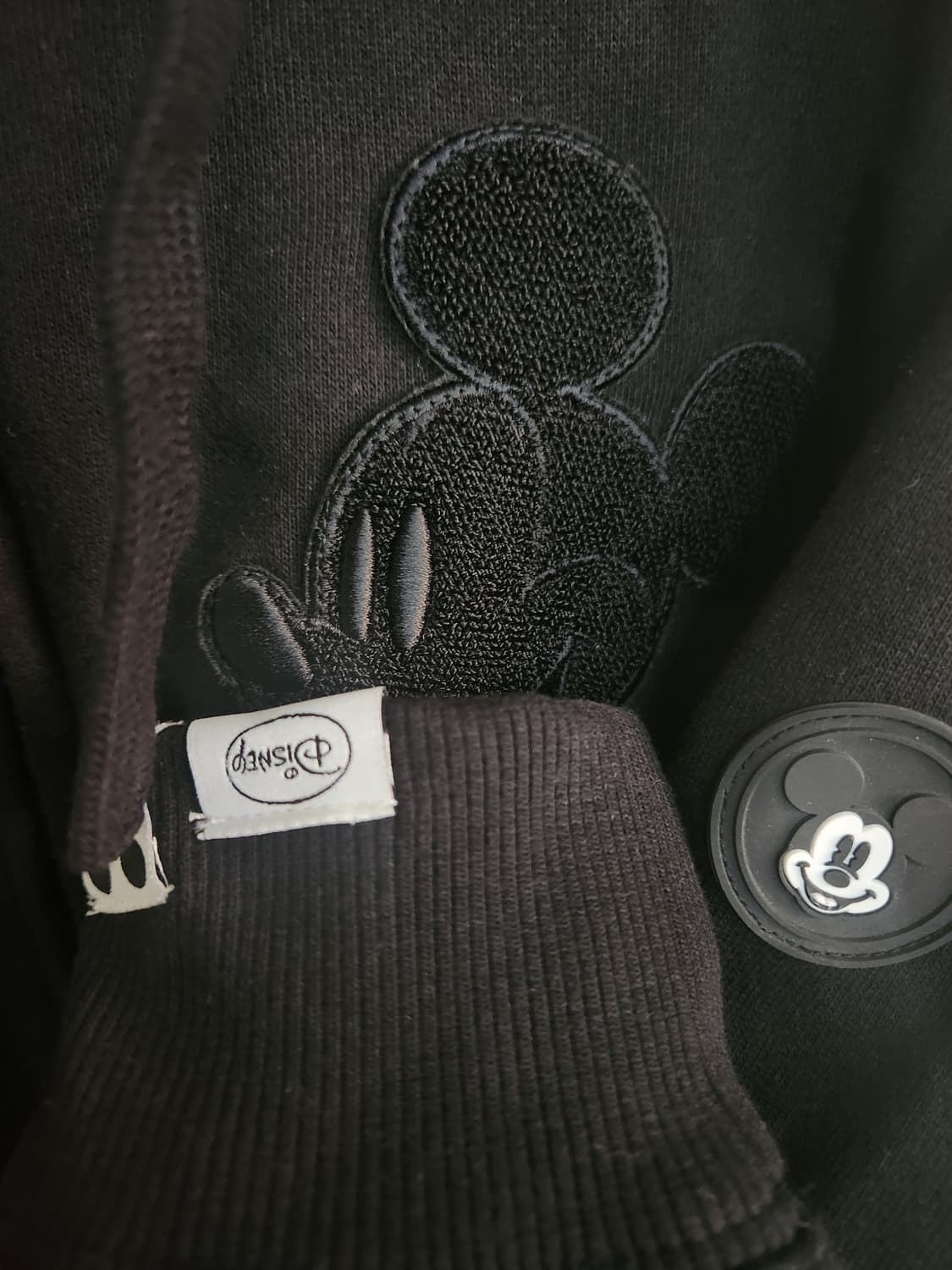 디즈니 미키마우스 후드집업 85 블랙 상품이미지7