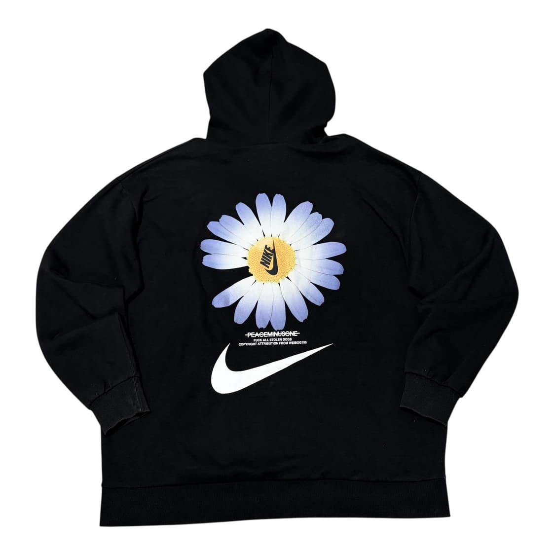 나이키 X 피스마이너원 백 프리팅 후드티 상품이미지1