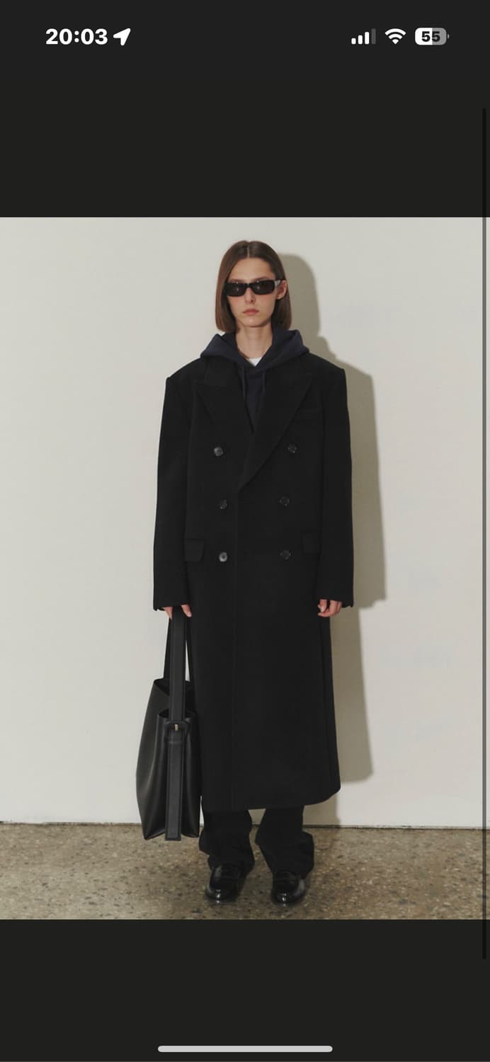 던스트 더블코트 블랙 상품이미지1