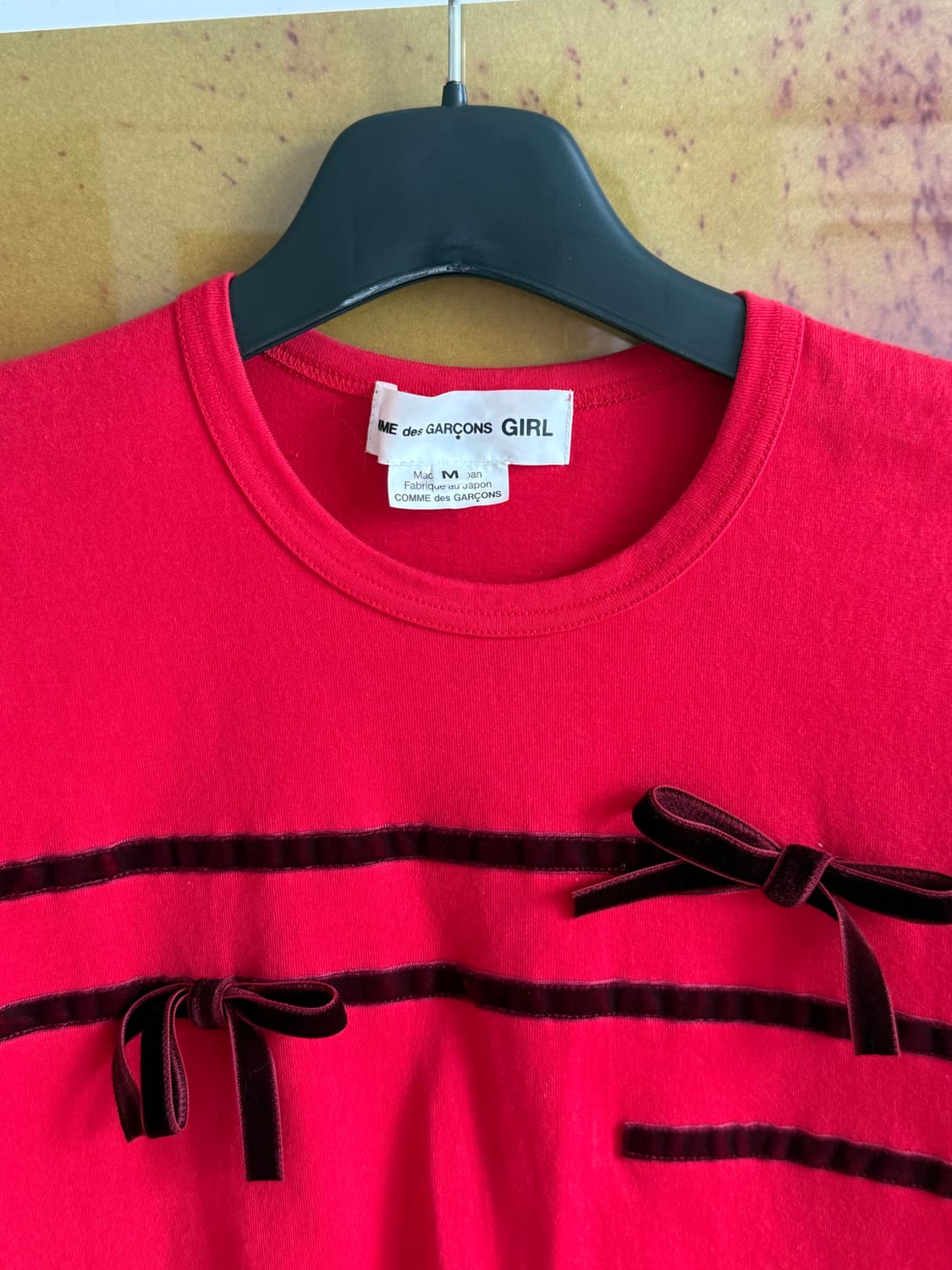 Comme des Garcons girl 리본 티셔츠 상품이미지2