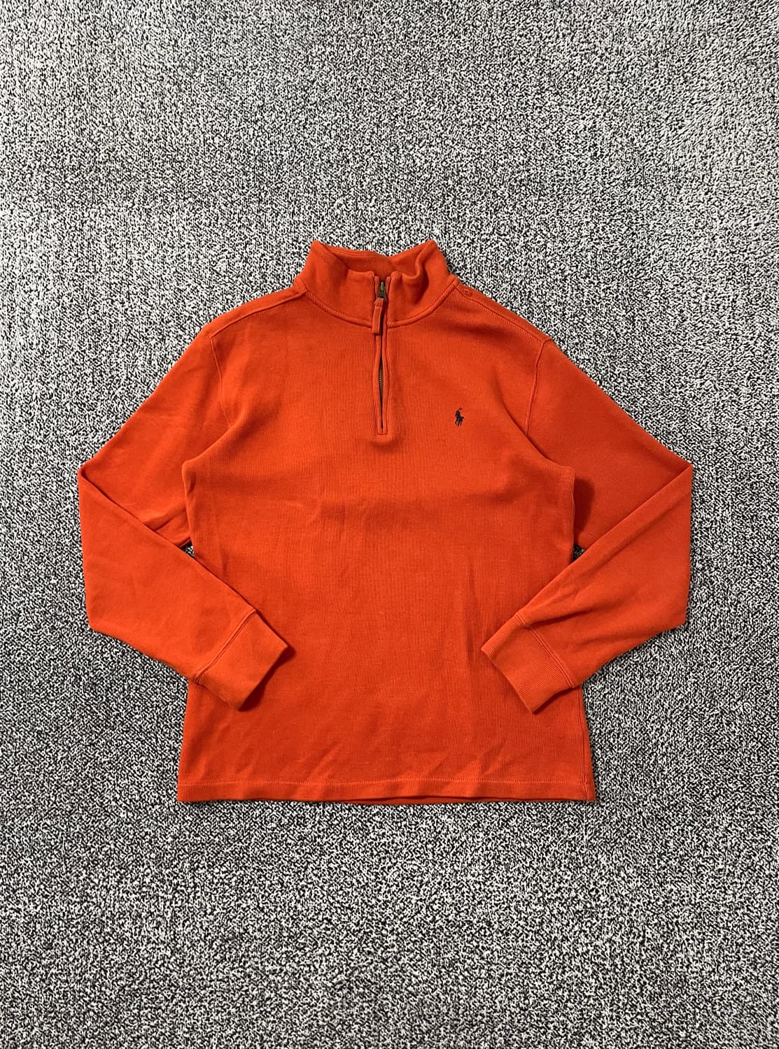 빈티지9. 폴로랄프로렌 하프집업 아노락 봄 니트 스웨터 오렌지 상품이미지1