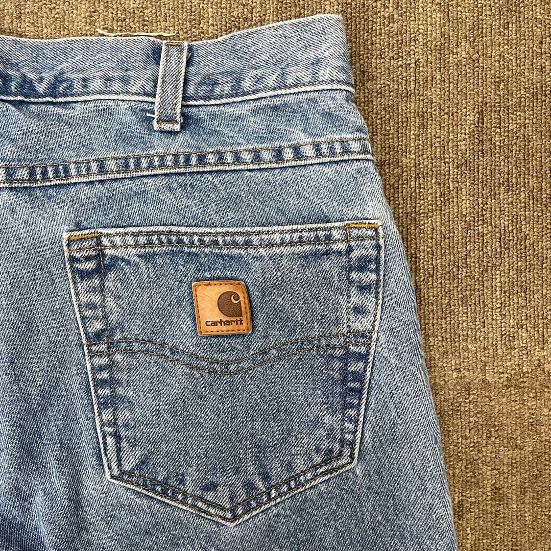  (32) Carhartt 칼하트 컷오프 데님 반바지  상품이미지4