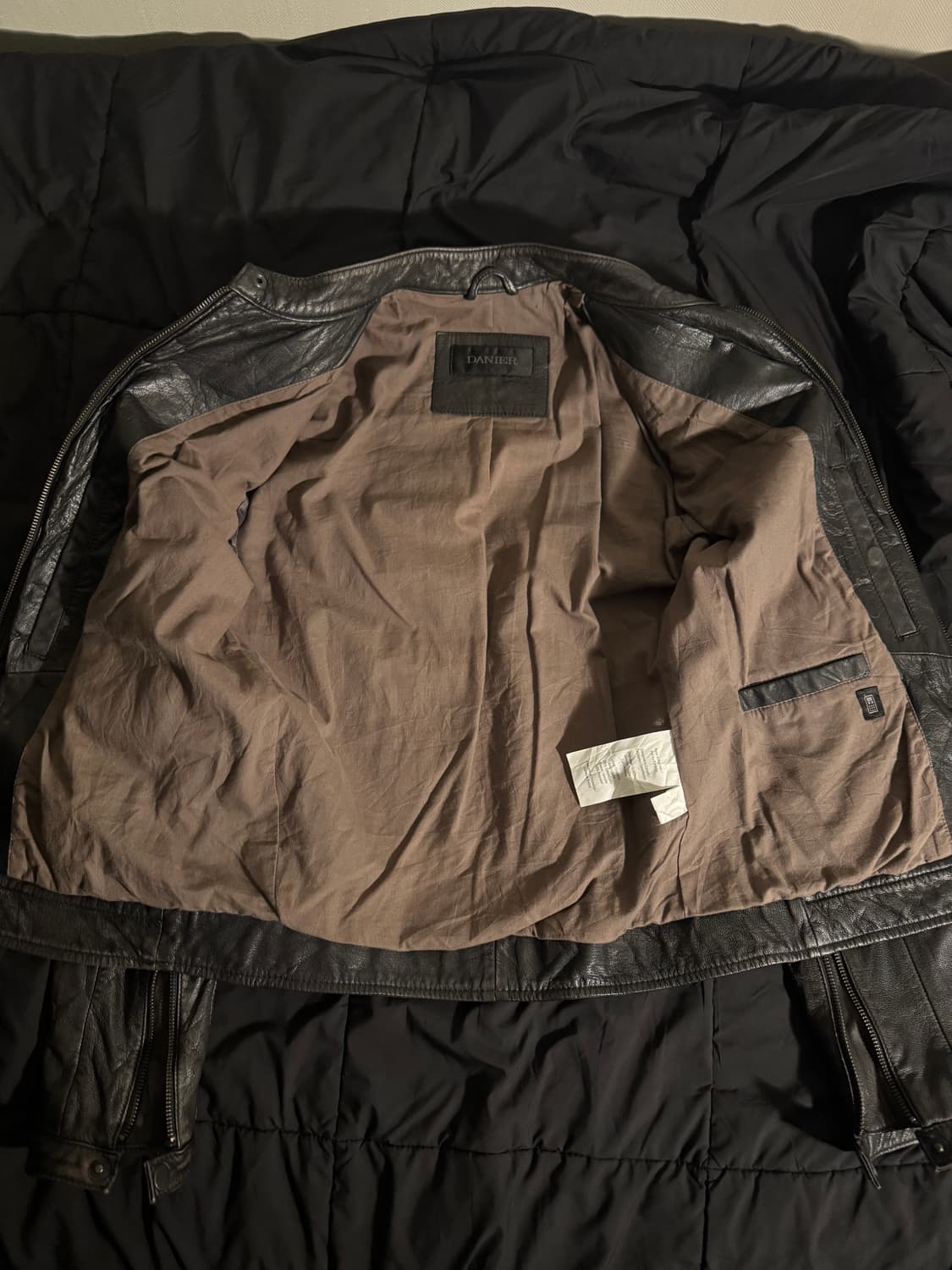 Danier leather 사이드라인 레더 자켓 상품이미지7