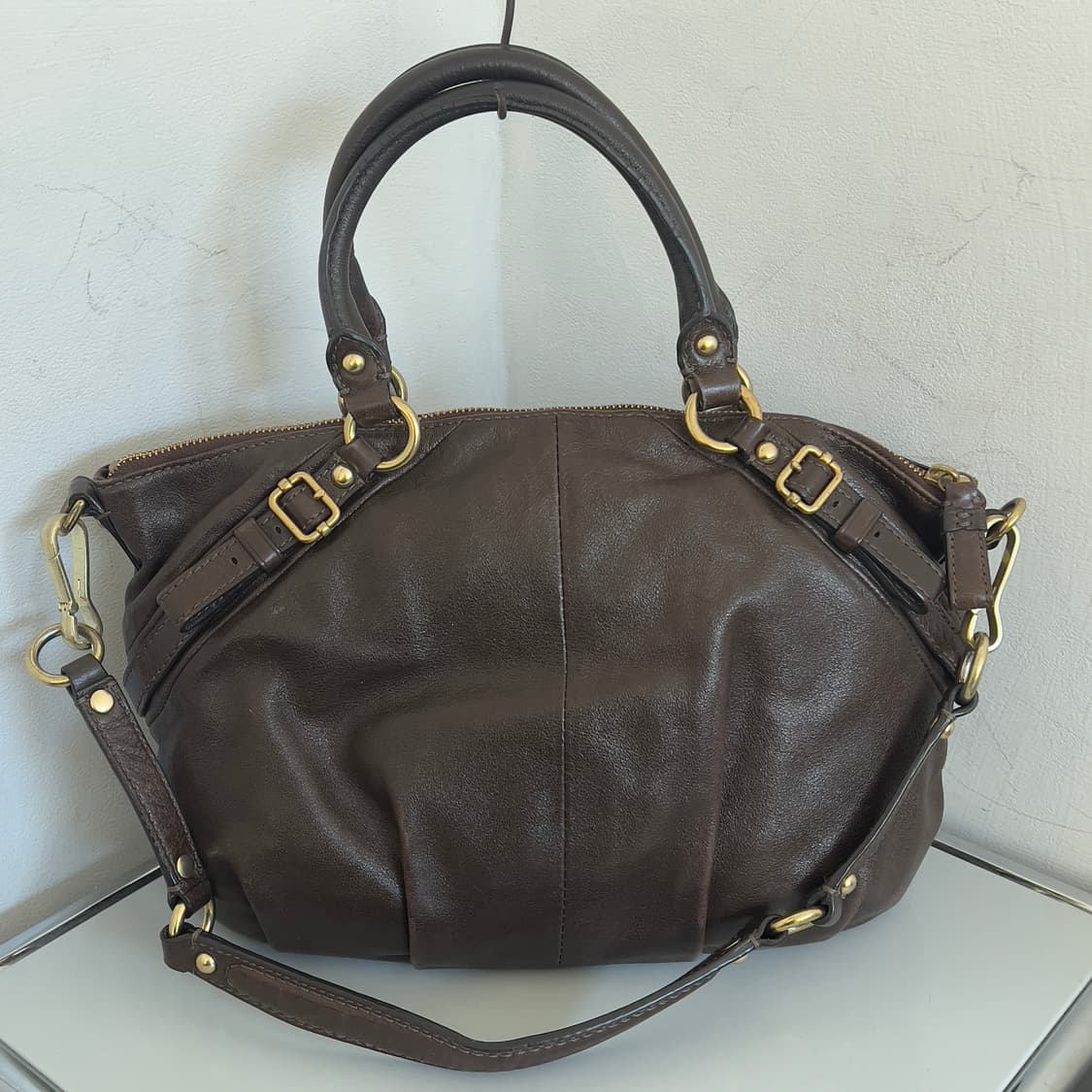Coach vintage leather shoulder+cross bag 상품이미지2