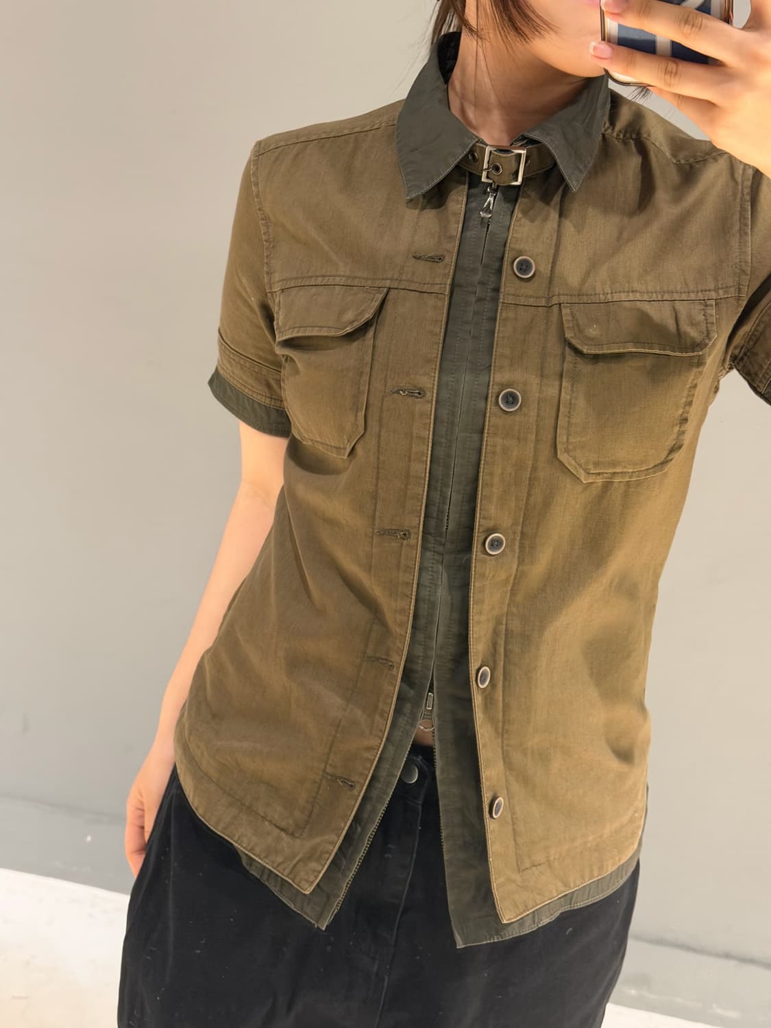 Nicole club for men neck buckle shirt jk 상품이미지3