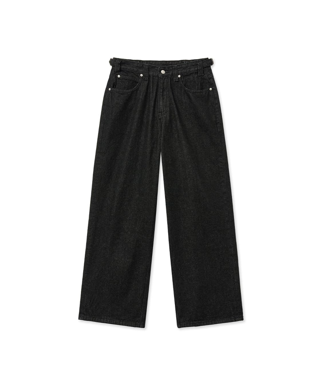 노운 noun [25S/S] wide denim pants (black) 상품이미지1