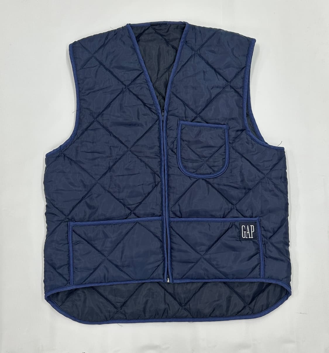 재팬 GAP  누빔 경량 패딩 조끼 핀터 아메카지 그런지 히피 상품이미지2