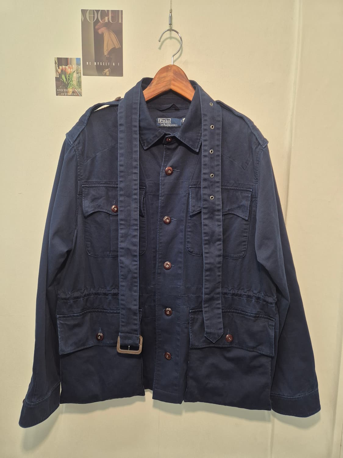 폴로 랄프로렌   트윌 벨트 유틸리티 재킷  네이비  XL 
 사이즈   상품이미지1