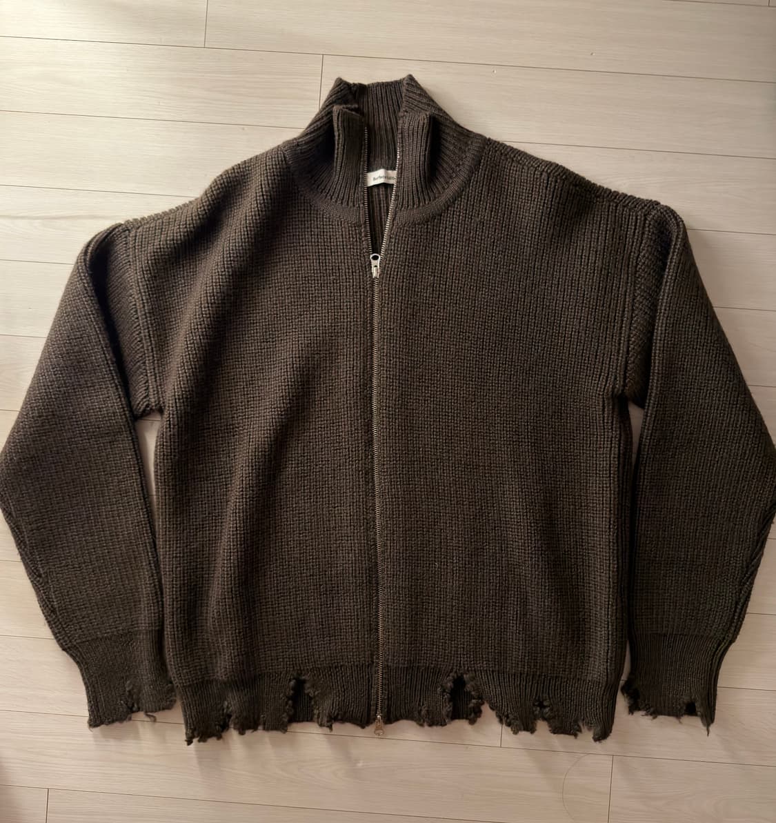 서피스에디션 디스트로이드 집업 니트 가디건 M 상품이미지1