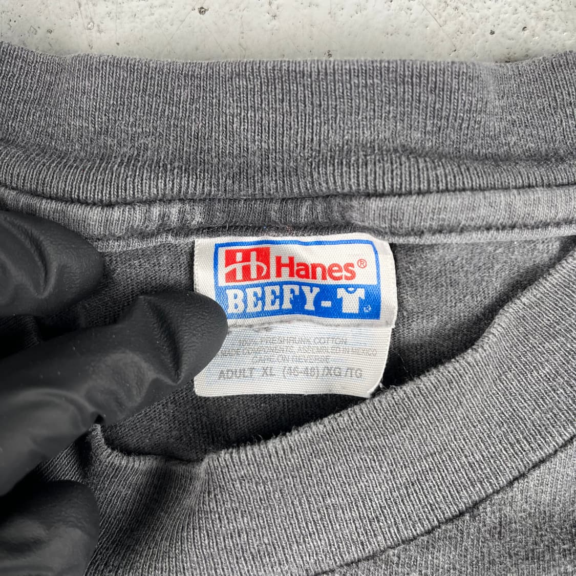 빈티지 hanes 1997 울프 긴팔티 상품이미지3
