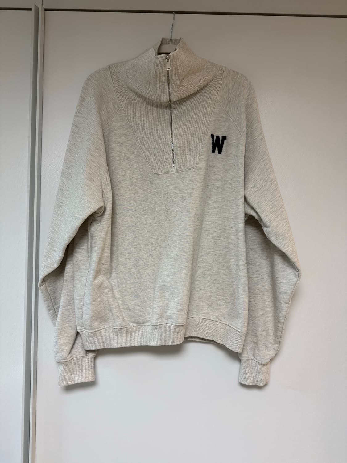 wmm 원마일 집업 맨투맨 오트밀 상품이미지3