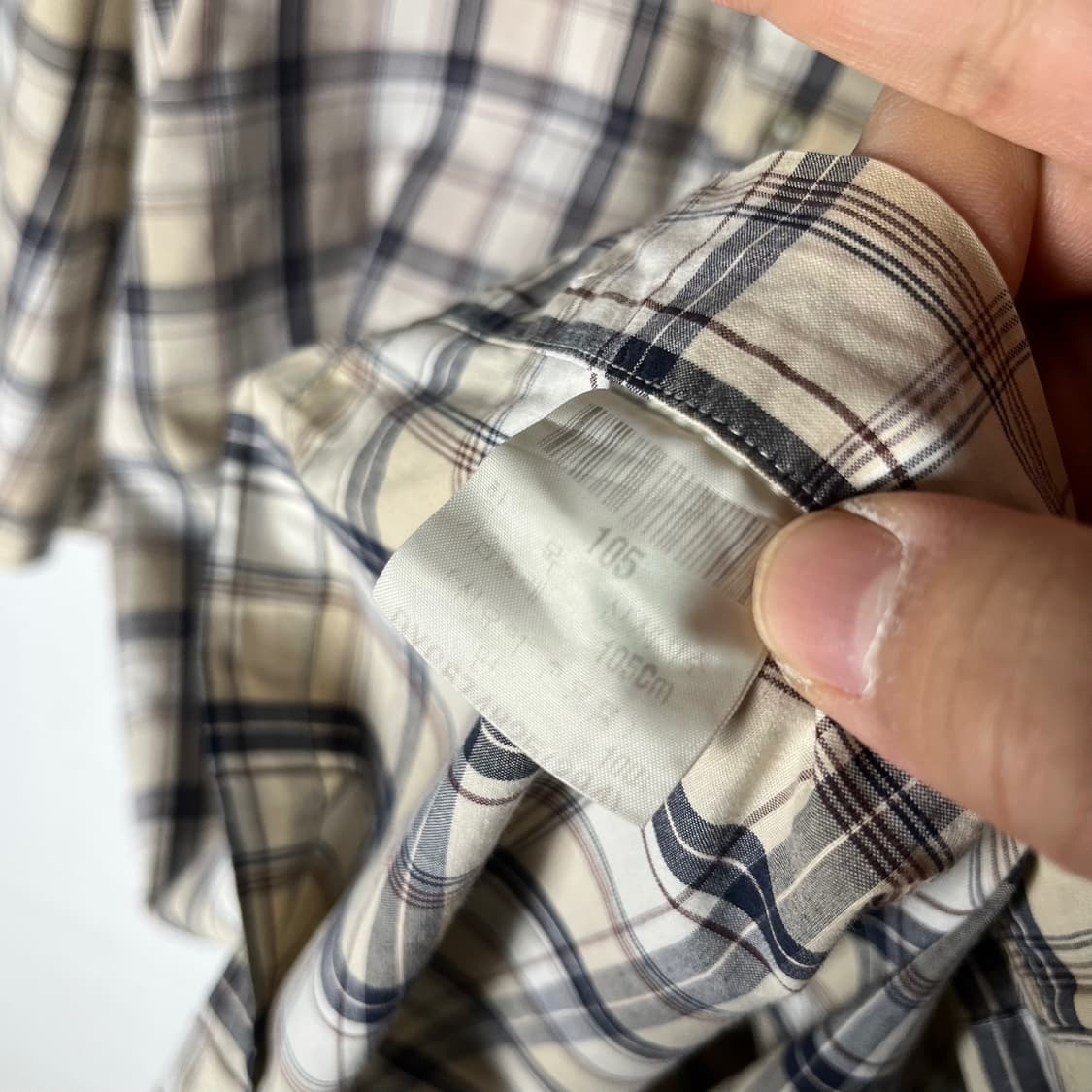 [Ysl Pour Homme] 90's 입생로랑 뿌르옴므 체크 반팔셔츠 상품이미지5