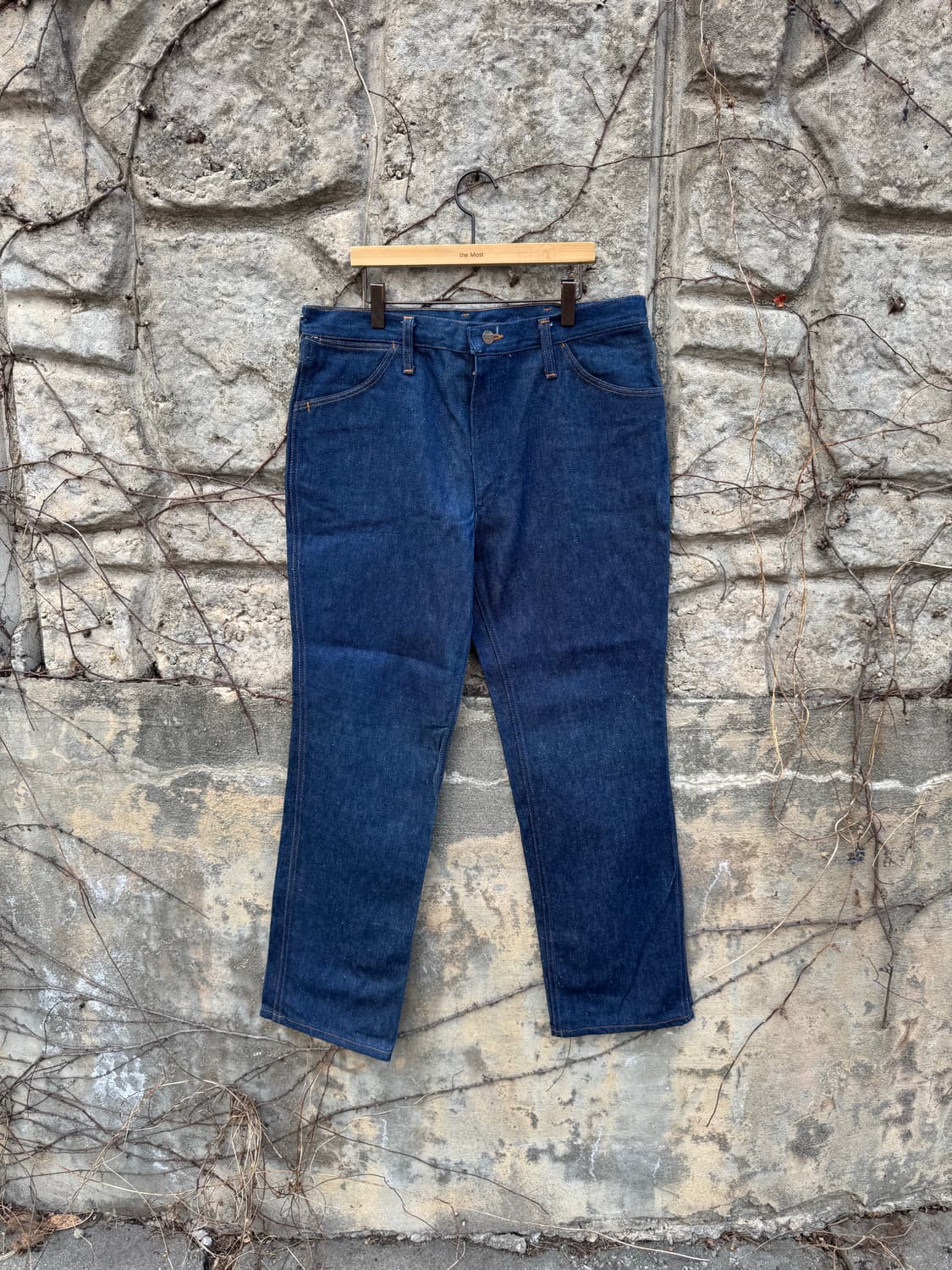 80s 랭글러 빈티지 911den 스트레이트핏 데님 팬츠 데드스탁 상품이미지1