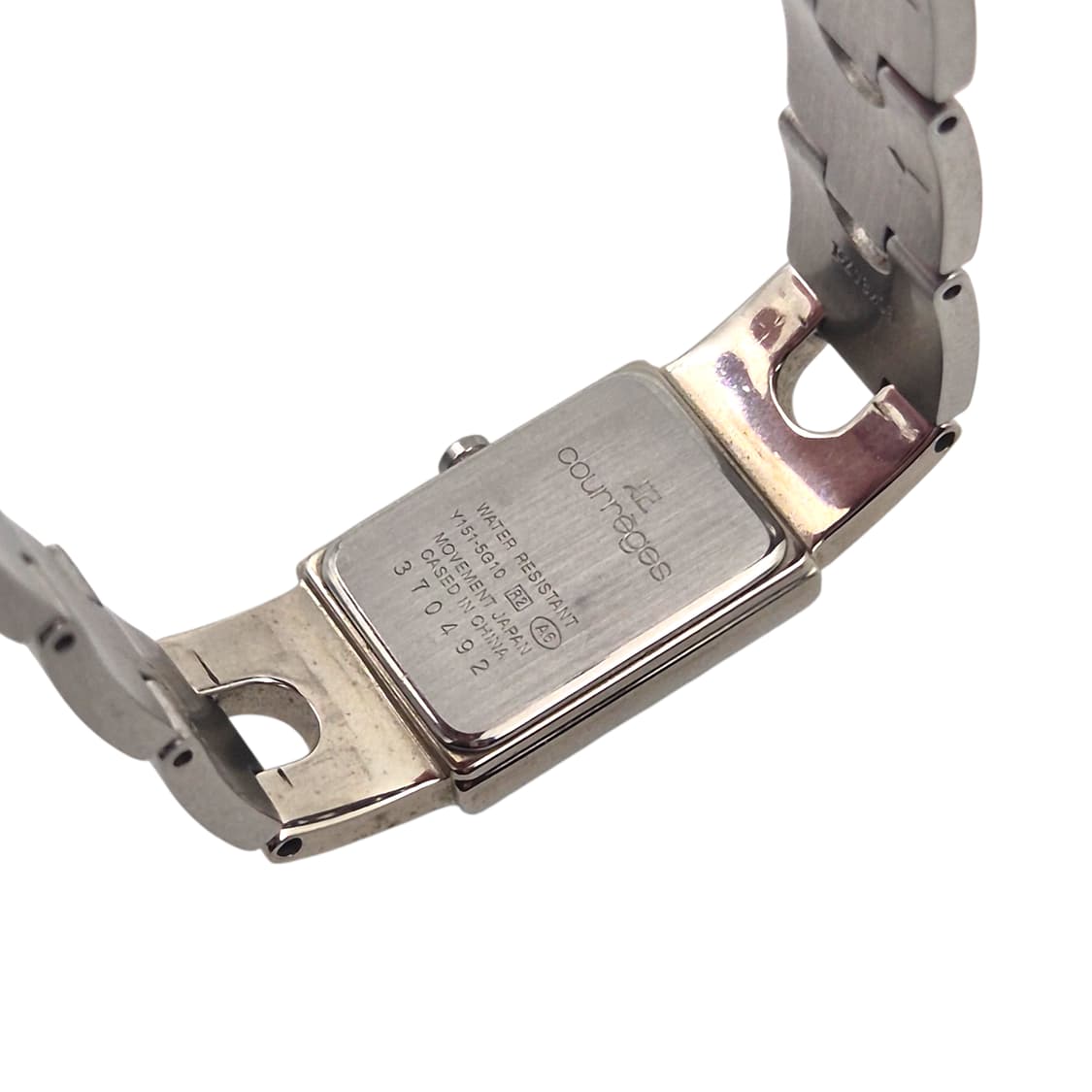 90s 꾸레쥬 스페이스 에이지 터콰이즈 스퀘어 시계 상품이미지6